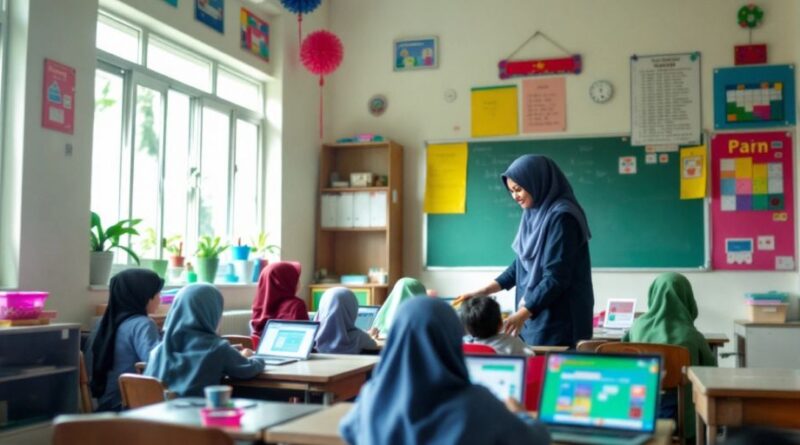 Kelas aktif di Ponpes Nahdlatul Wathan Jakarta.