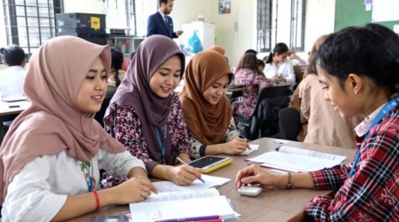 Kelas aktif di Ponpes Nahdlatul Wathan Jakarta.